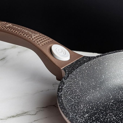 17-teiliges Kochgeschirr-Set aus Aluminiumdruckguss mit Marmor-Antihaftbeschichtung & abnehmbaren Griffen