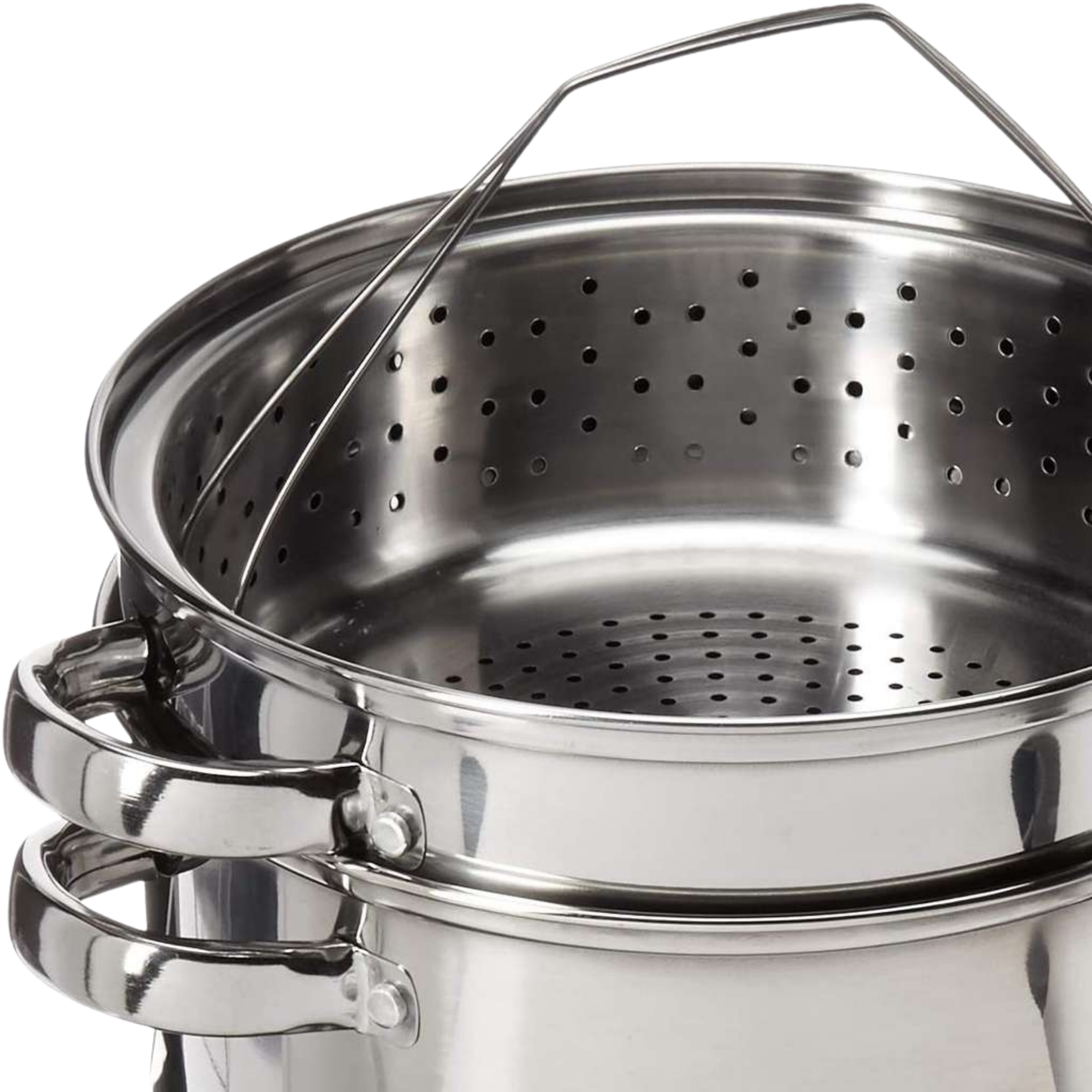 Edelstahl-Suppentopf Dampfgarer und Couscous-Topf