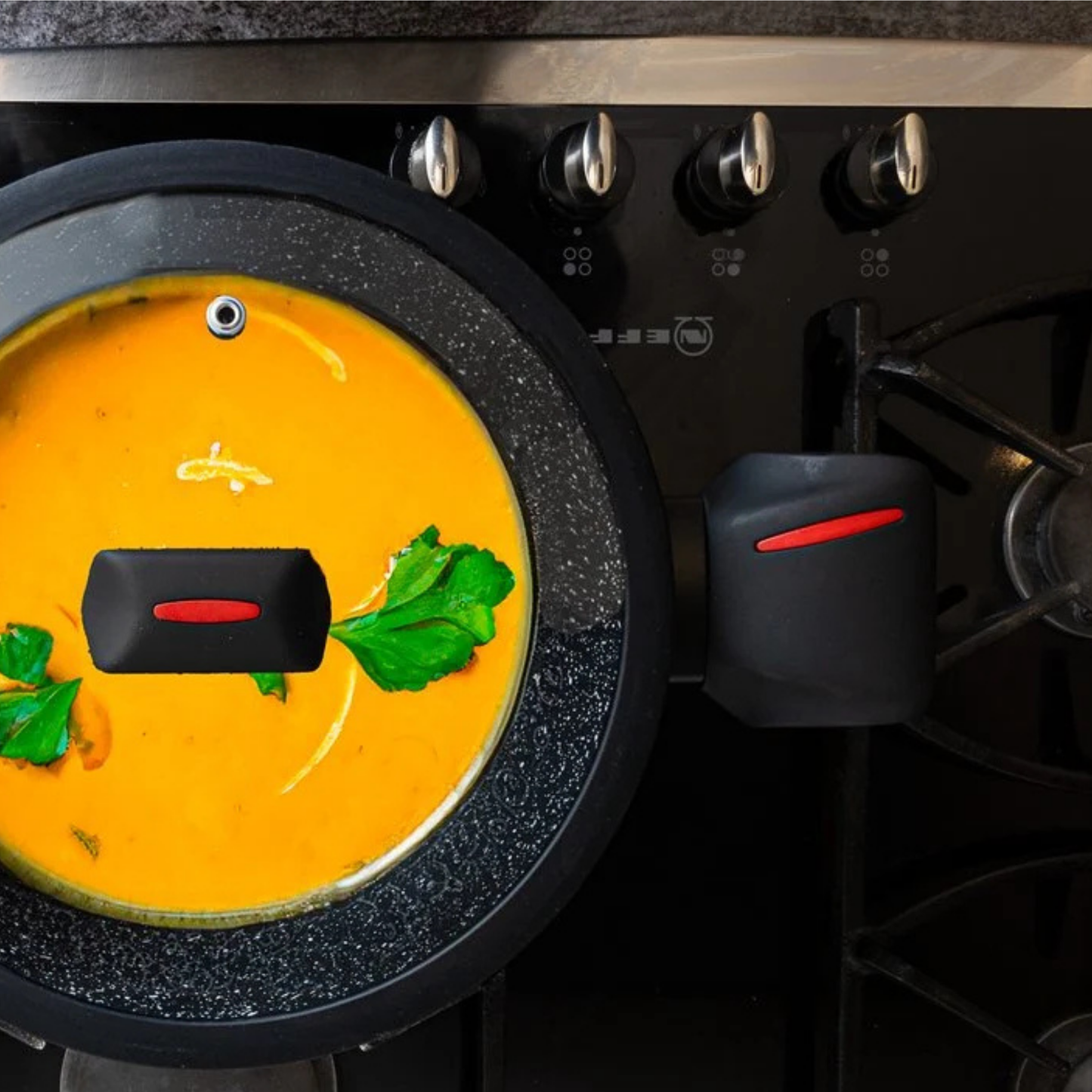 10-teiliges Kochgeschirr-Set aus Aluminiumdruckguss mit Marmor-Antihaftbeschichtung & Cool-Touch Griffen