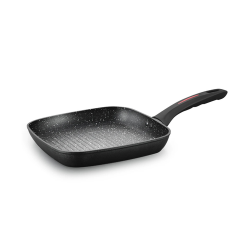 Grillpfanne aus geschmiedetem Aluminium mit Marmor-Antihaftbeschichtung