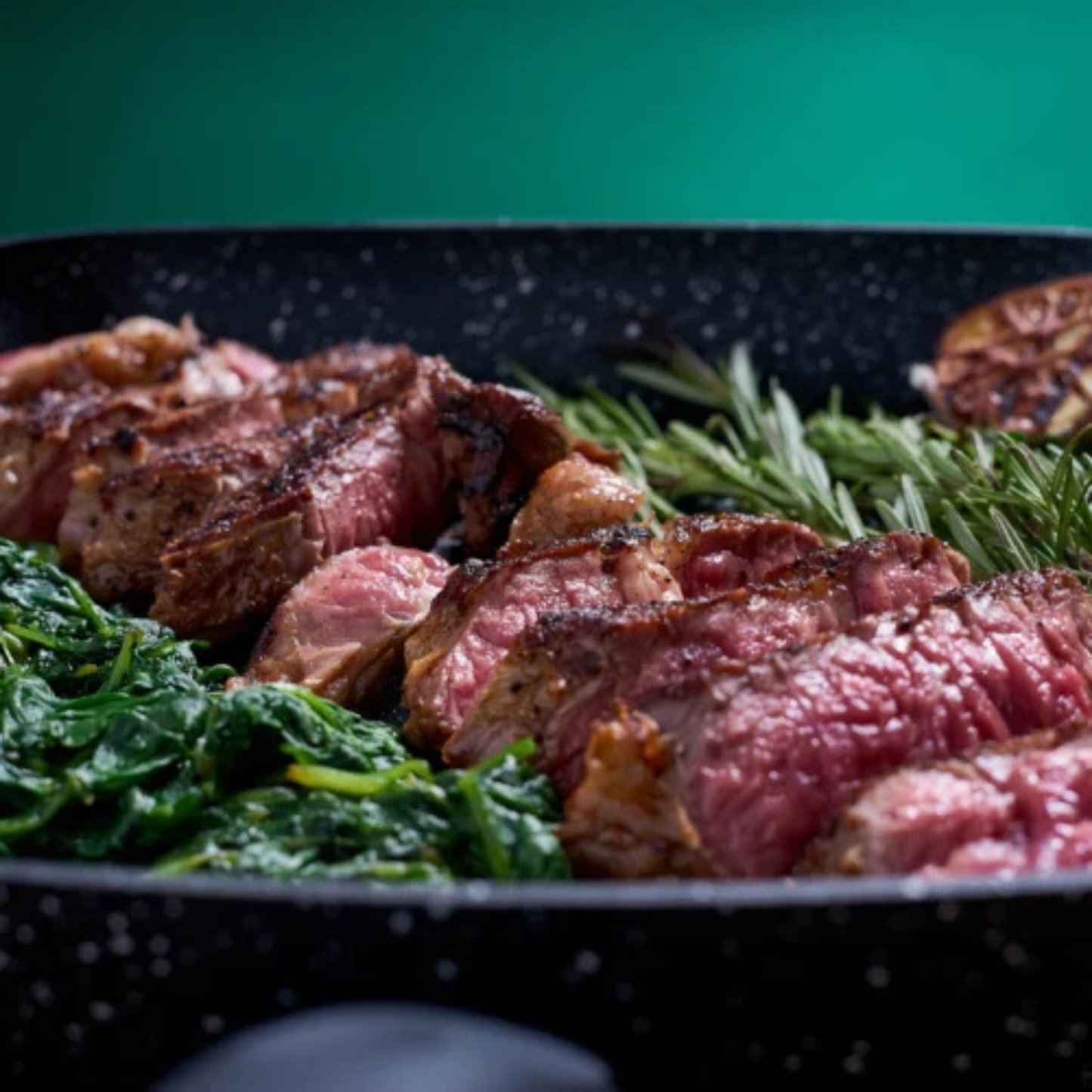 Grillpfanne aus geschmiedetem Aluminium mit Marmor-Antihaftbeschichtung