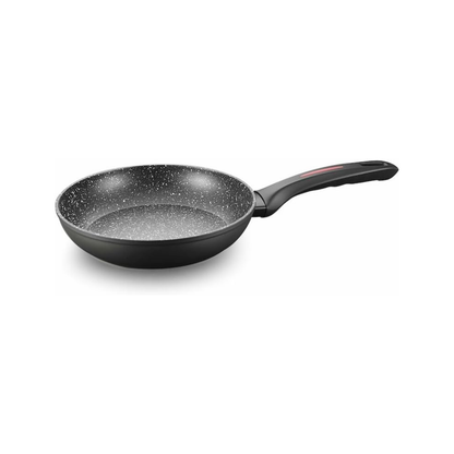 Bratpfanne aus geschmiedetem Aluminium mit Marmor-Antihaftbeschichtung