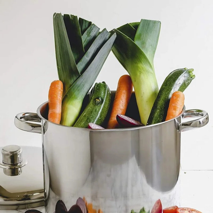 Edelstahl-Suppentopf Dampfgarer und Couscous-Topf