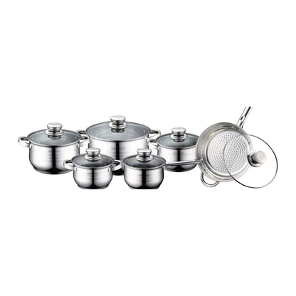 12-teiliges Edelstahl Kochgeschirrset