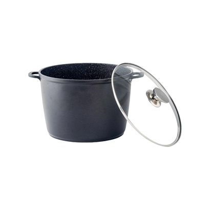 Topf aus Aluminiumguss mit Marmor-Antihaftbeschichtung