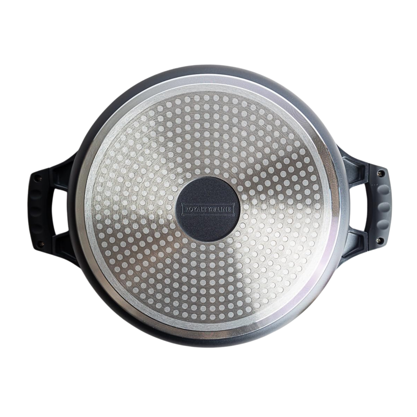 Topf aus Aluminiumguss mit Glasdeckel und Marmor-Antihaftbeschichtung