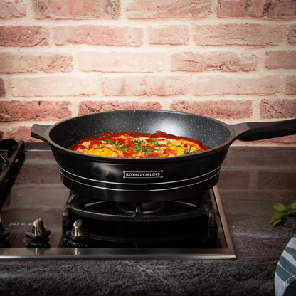 17-teiliges Kochgeschirr-Set aus Aluminiumdruckguss mit Marmor-Antihaftbeschichtung & abnehmbaren Griffen