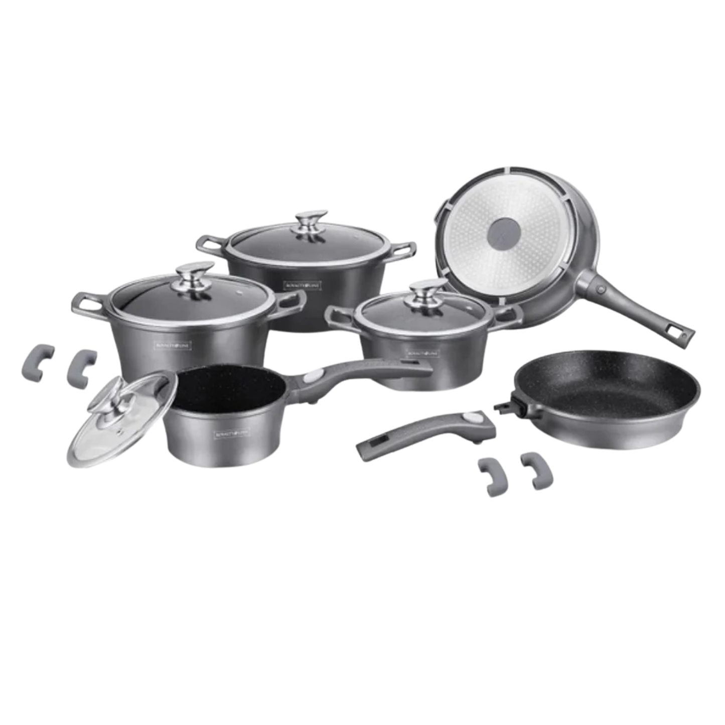 13-teiliges Kochgeschirrset aus Aluminiumdruckguss