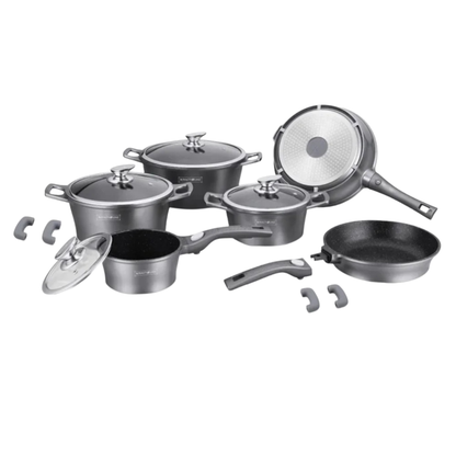 13-teiliges Kochgeschirrset aus Aluminiumdruckguss