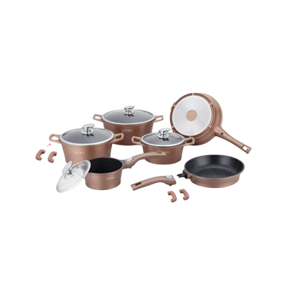 13-teiliges Kochgeschirrset aus Aluminiumdruckguss