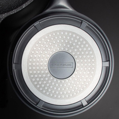 17-teiliges Kochgeschirr-Set aus Aluminiumdruckguss mit Marmor-Antihaftbeschichtung & abnehmbaren Griffen