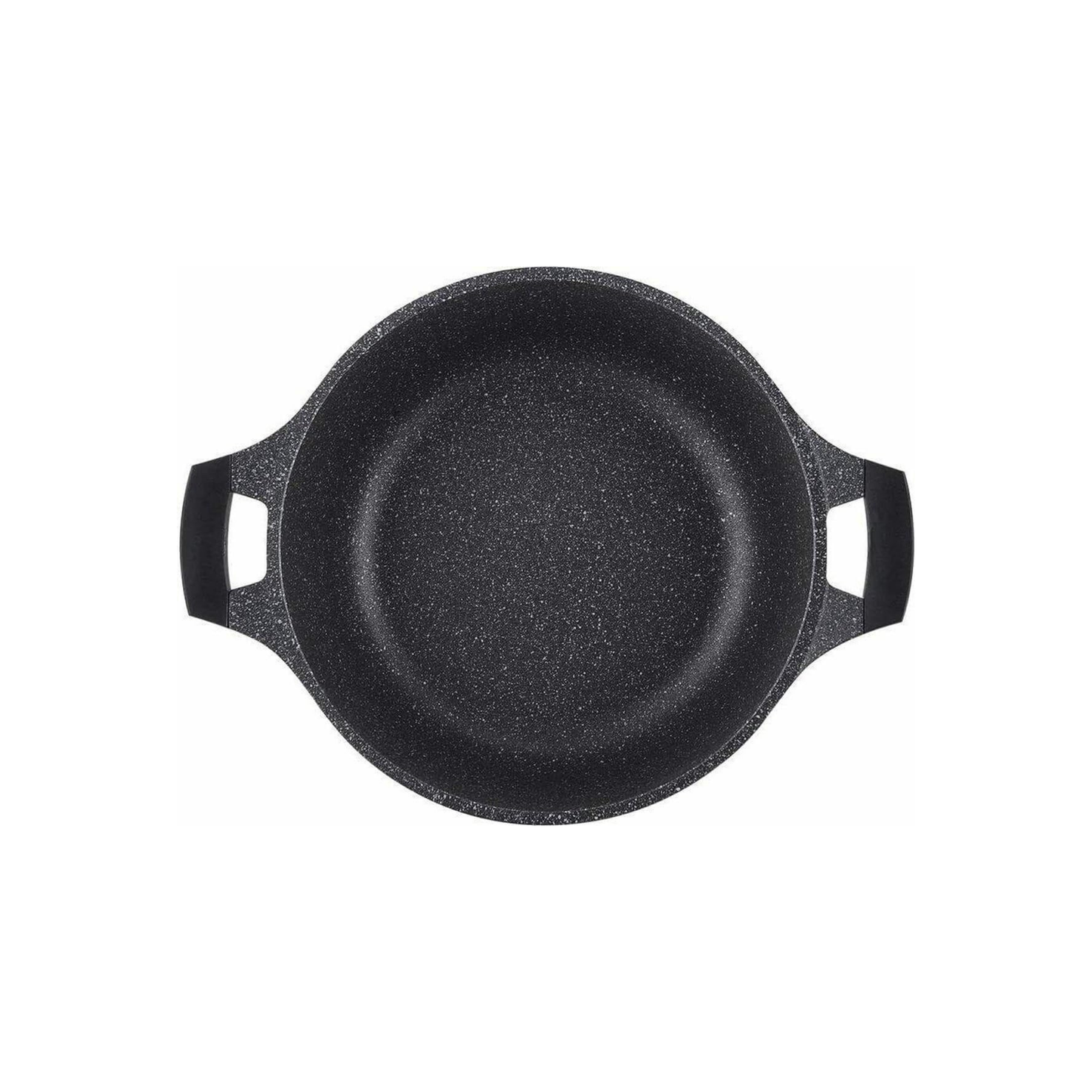 Topf aus Aluminiumguss mit Glasdeckel und Marmor-Antihaftbeschichtung