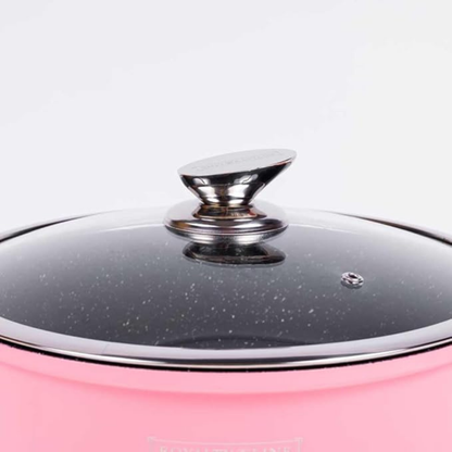 17-teiliges Kochgeschirr-Set aus Aluminiumdruckguss mit Marmor-Antihaftbeschichtung & abnehmbaren Griffen