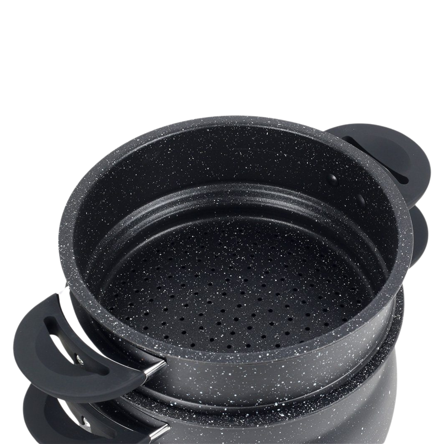 Couscous-Topf mit Marmorbeschichtung zweistöckig