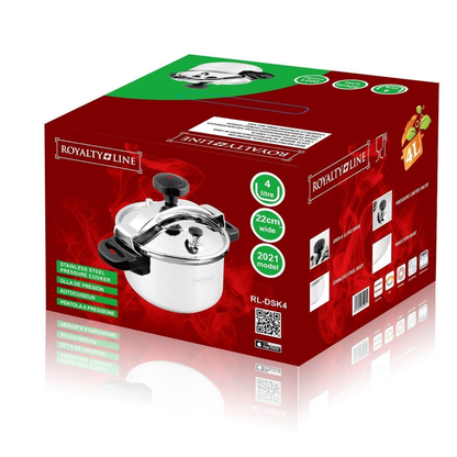 Schnellkochtopf aus Edelstahl – 4/6/8 Liter