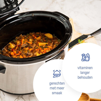 Schongarer mit Keramik-Innentopf und 6-Liter-Volumen